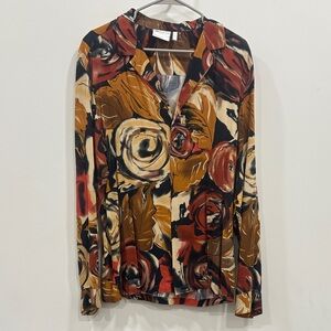 ASOS Red and Brown Floral Shirt
